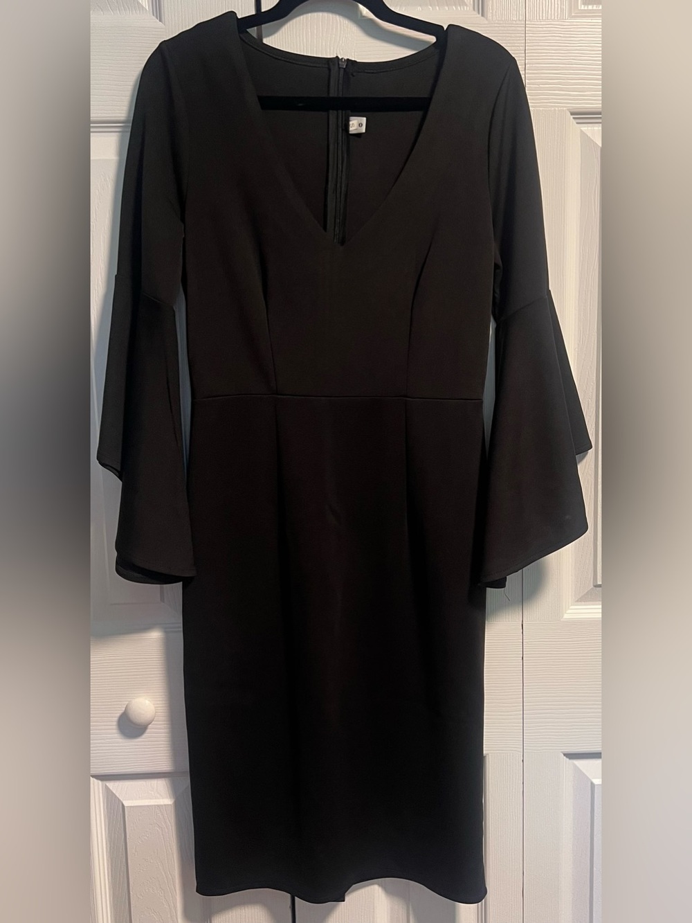 Leo Rosi Black Bell-Sleeve Dress